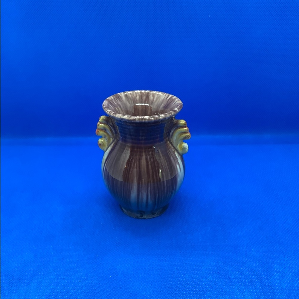 Perfect Little Drip Glaze Pottery Vase / Urn